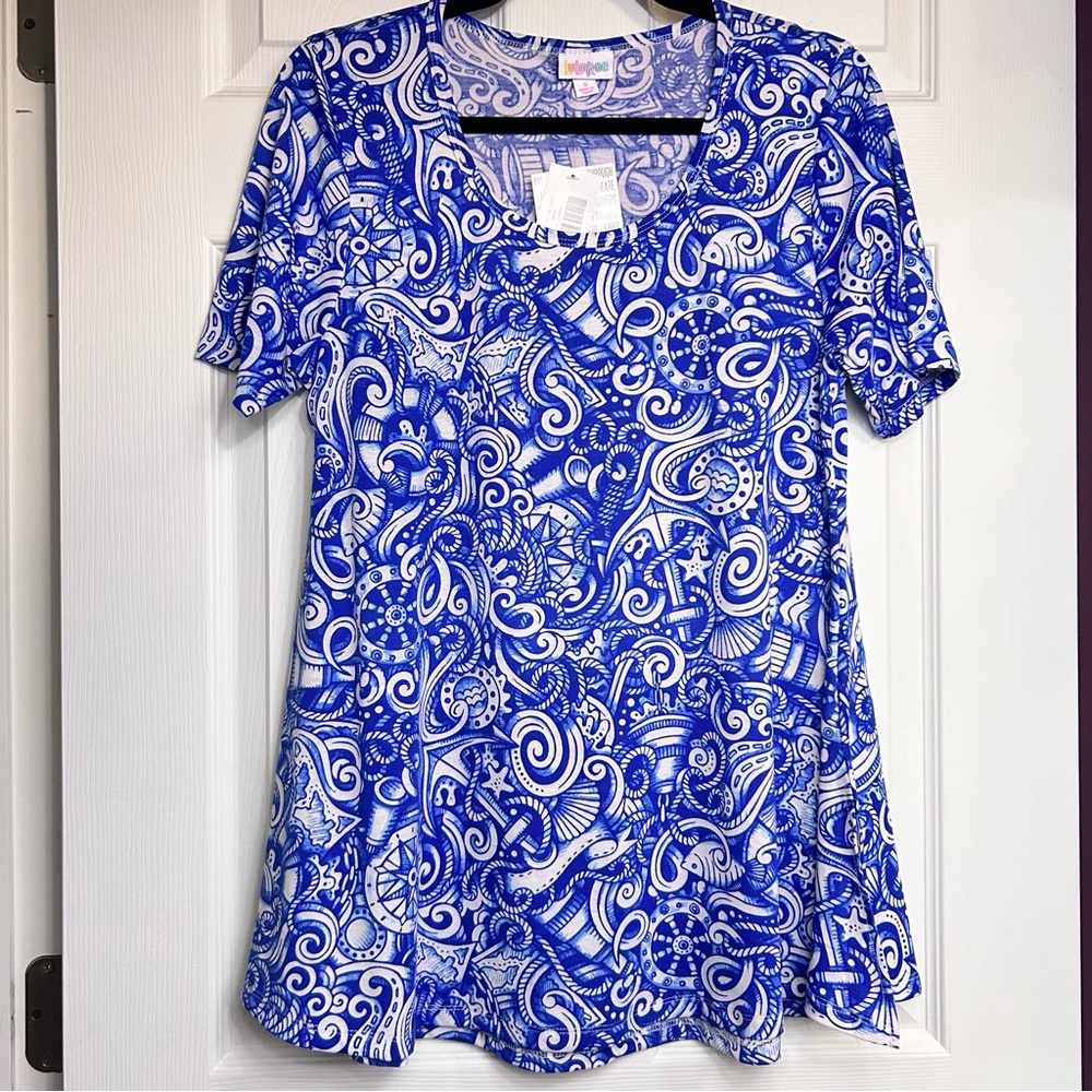 LuLaRoe Perfect Tee Nautical Tattoo